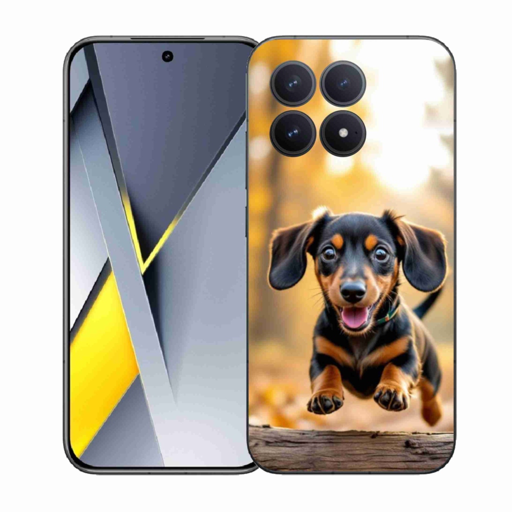 Gelový kryt mmCase na Xiaomi Poco F8 Pro - jezevčík 2