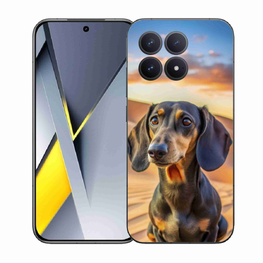 Gelový kryt mmCase na Xiaomi Poco F8 Pro - jezevčík 3 