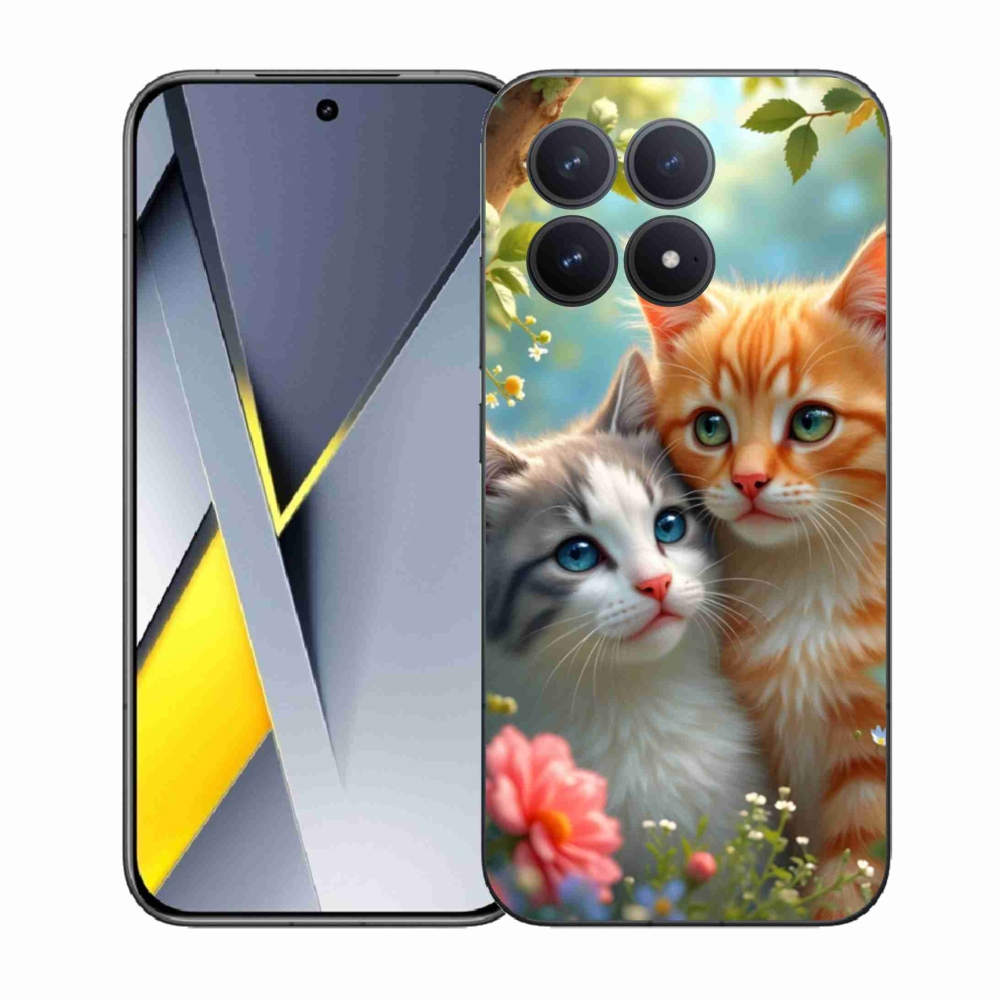 Gelový kryt mmCase na Xiaomi Poco F8 Pro - kočičí láska 2