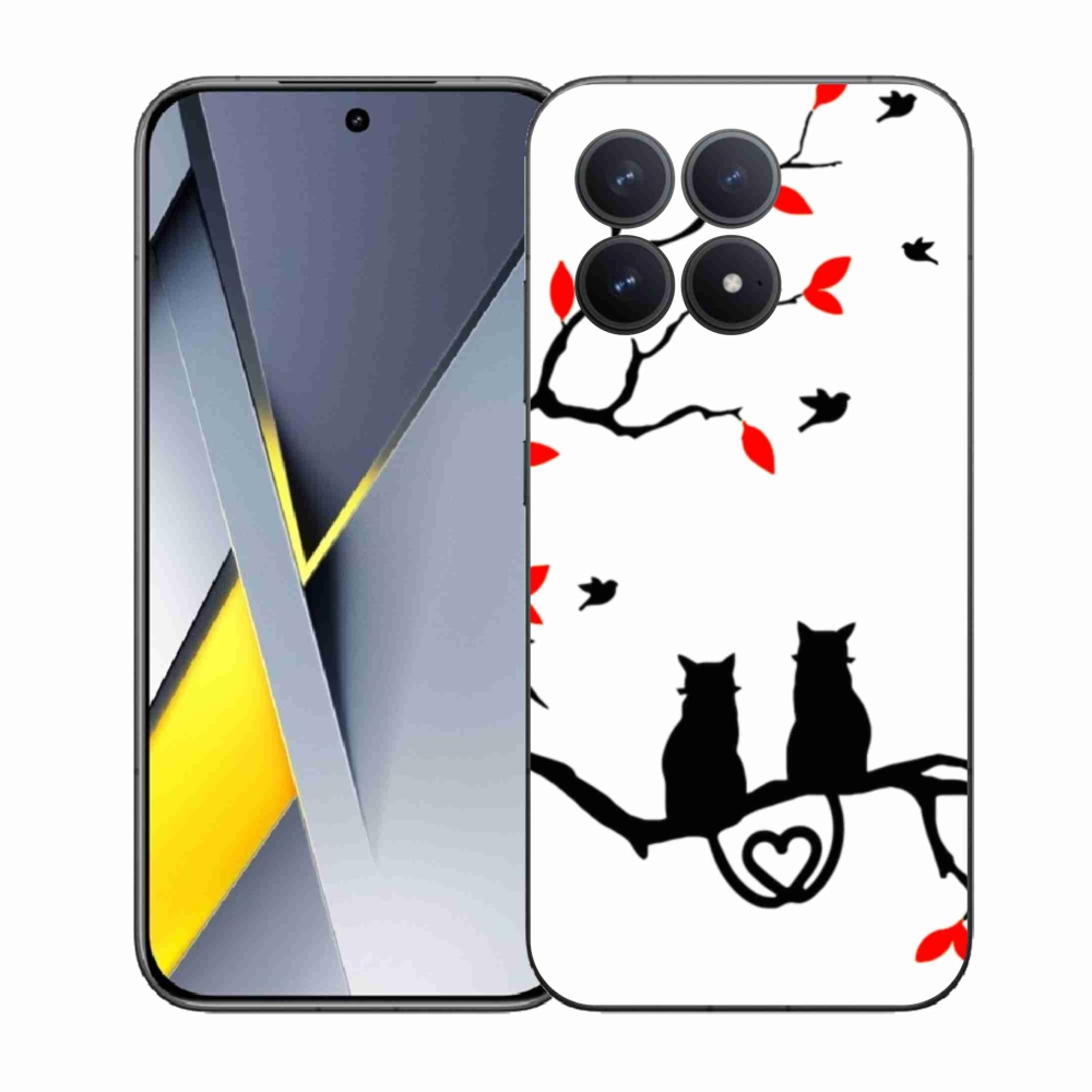 Gelový kryt mmCase na Xiaomi Poco F8 Pro - kočičí láska