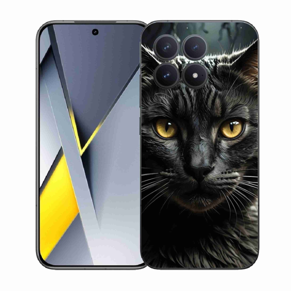 Gelový kryt mmCase na Xiaomi Poco F8 Pro - kočičí pohled 3