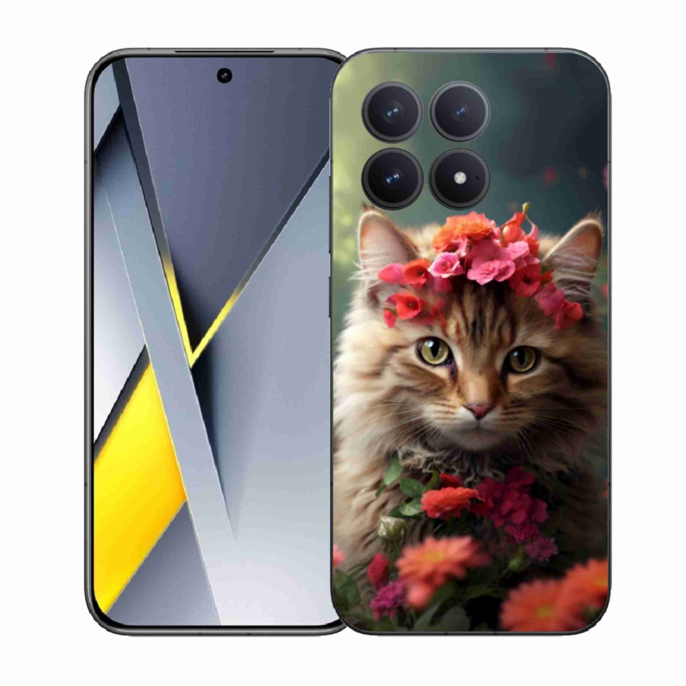 Gelový kryt mmCase na Xiaomi Poco F8 Pro - kočíčí princezna