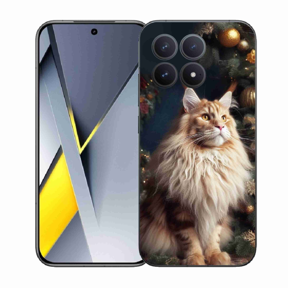 Gelový kryt mmCase na Xiaomi Poco F8 Pro - kočka u stromku