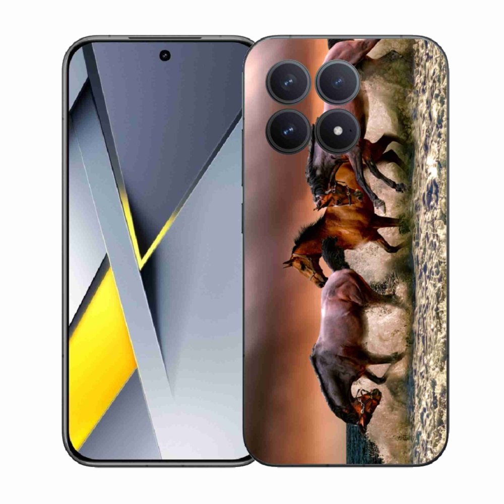 Gelový kryt mmCase na Xiaomi Poco F8 Pro - koně 1