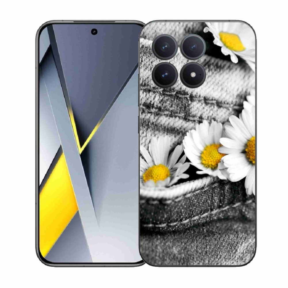 Gelový kryt mmCase na Xiaomi Poco F8 Pro - kopretiny