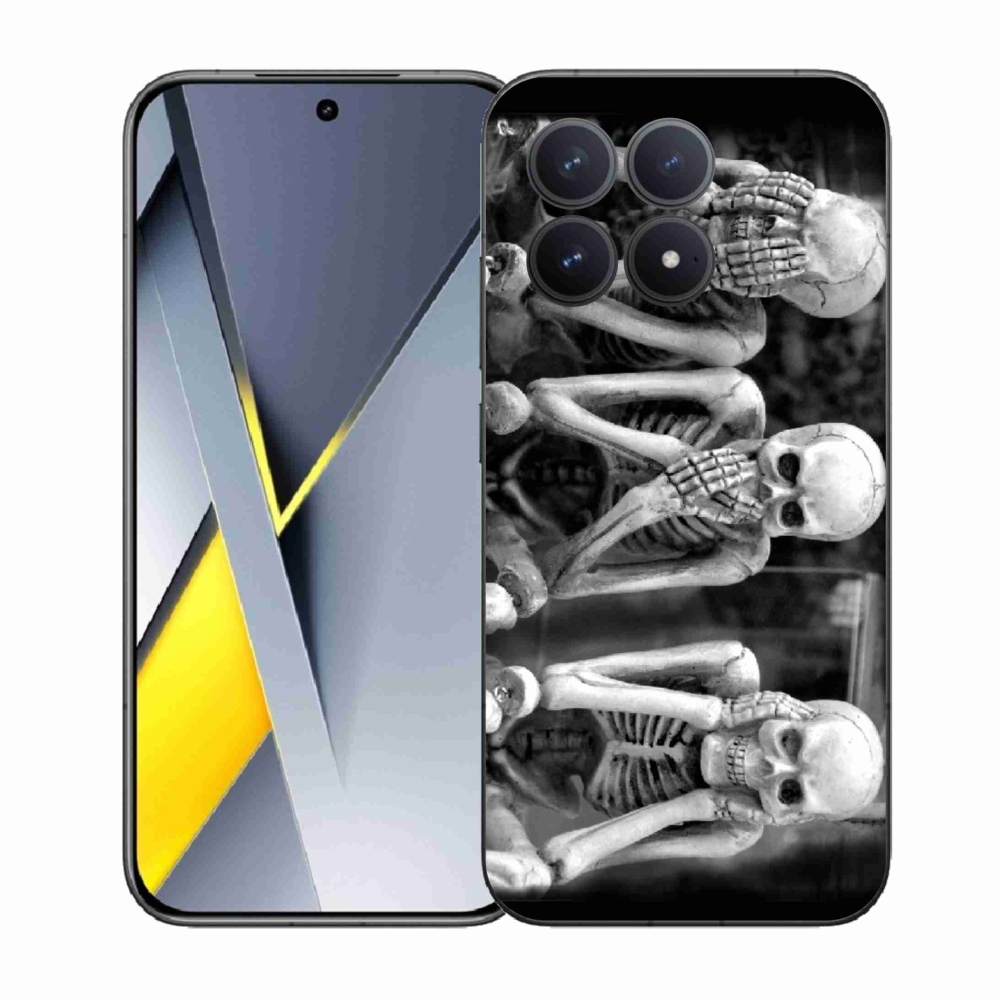 Gelový kryt mmCase na Xiaomi Poco F8 Pro - kostlivci