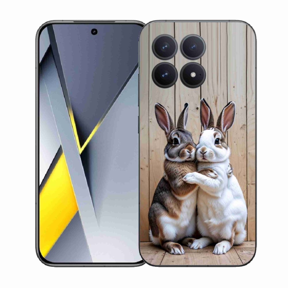 Gelový kryt mmCase na Xiaomi Poco F8 Pro - králičí pár