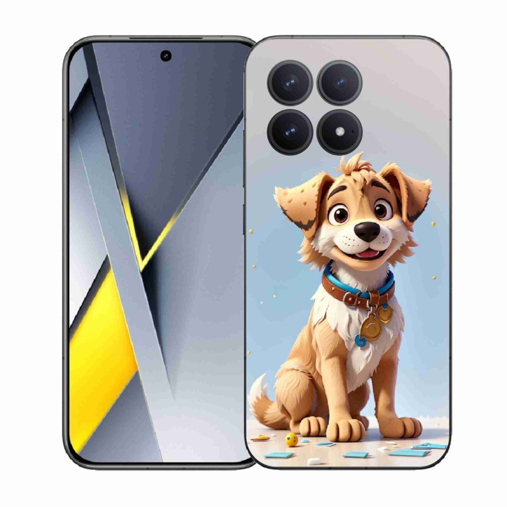 Gelový kryt mmCase na Xiaomi Poco F8 Pro - kreslené štěně