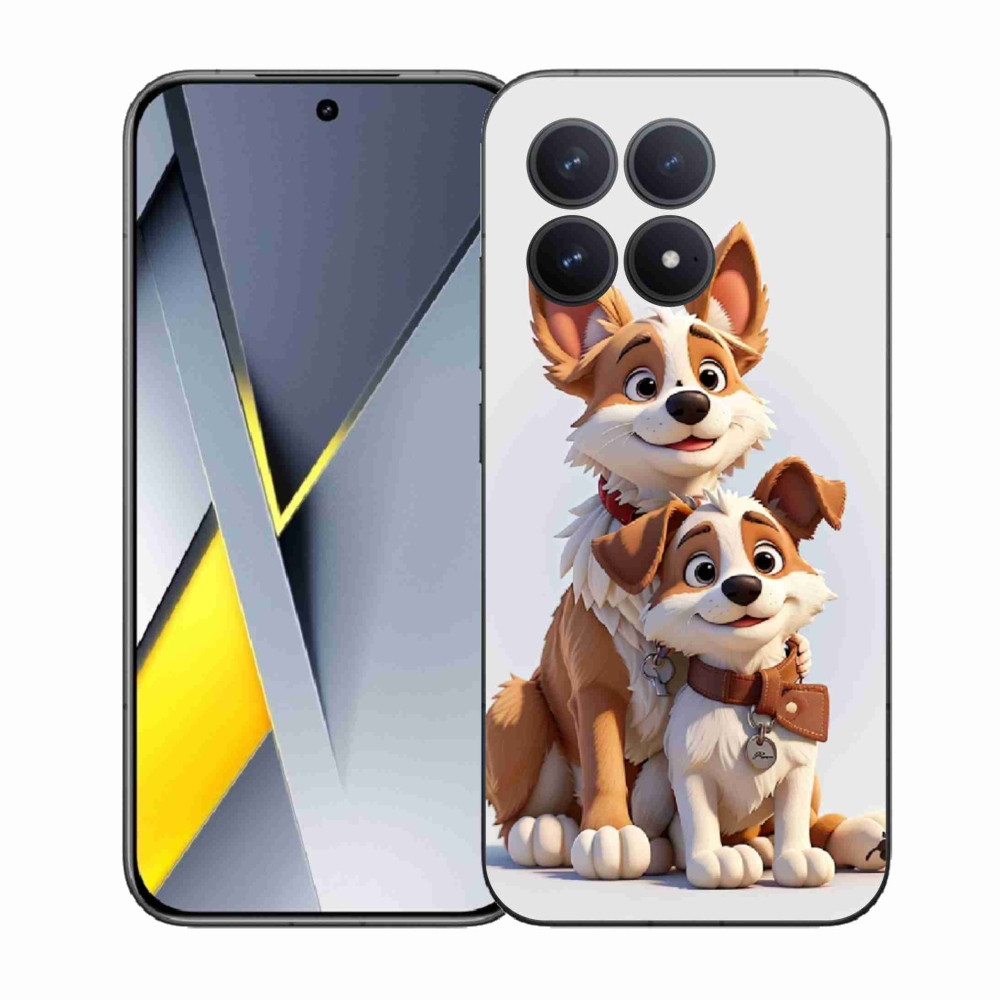 Gelový kryt mmCase na Xiaomi Poco F8 Pro - kreslení psi