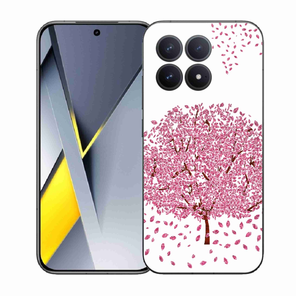 Gelový kryt mmCase na Xiaomi Poco F8 Pro - kreslený strom s listy