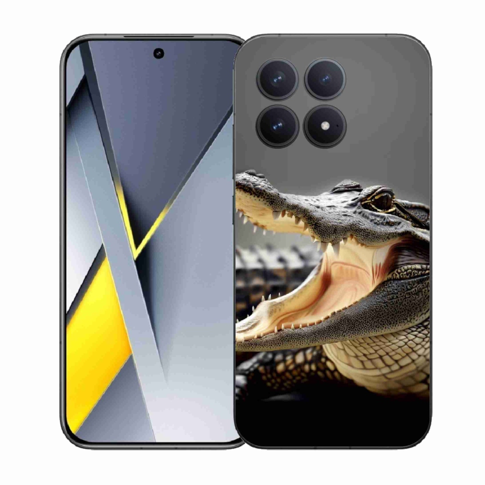 Gelový kryt mmCase na Xiaomi Poco F8 Pro - krokodýl
