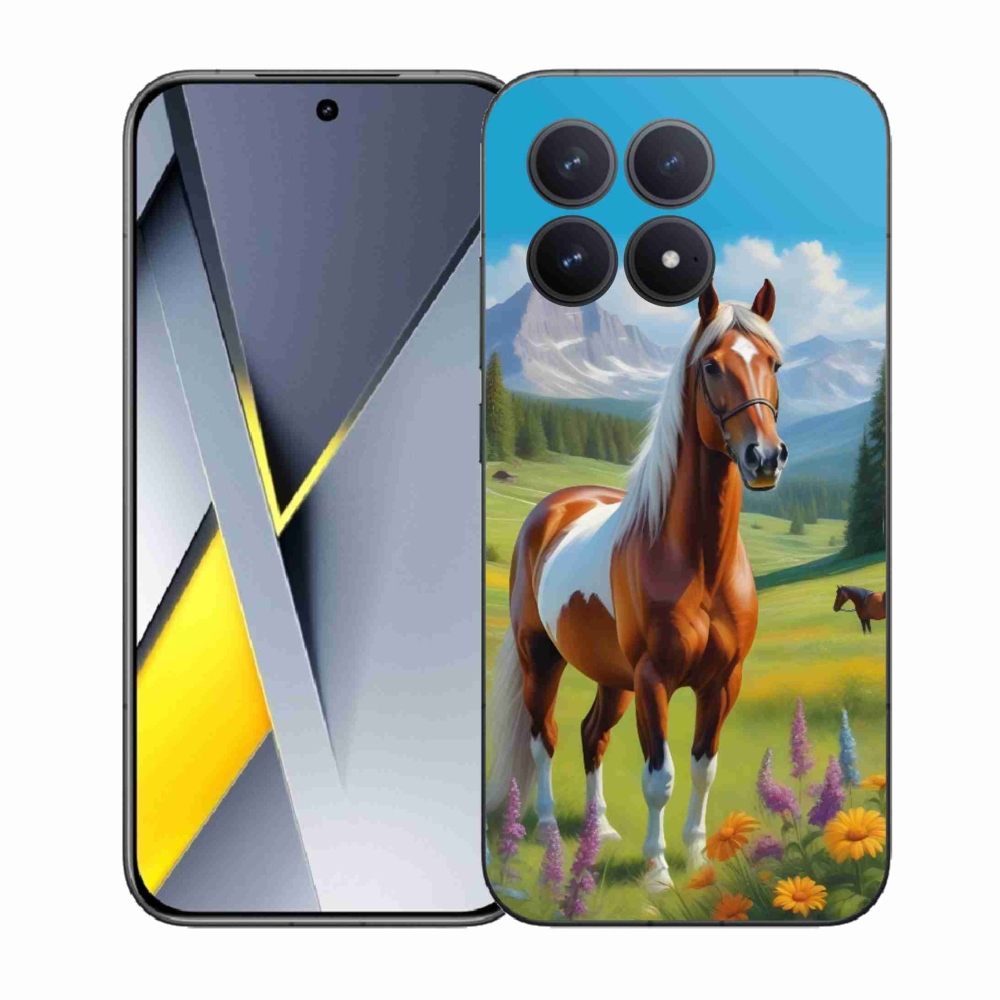 Gelový kryt mmCase na Xiaomi Poco F8 Pro - kůň na louce