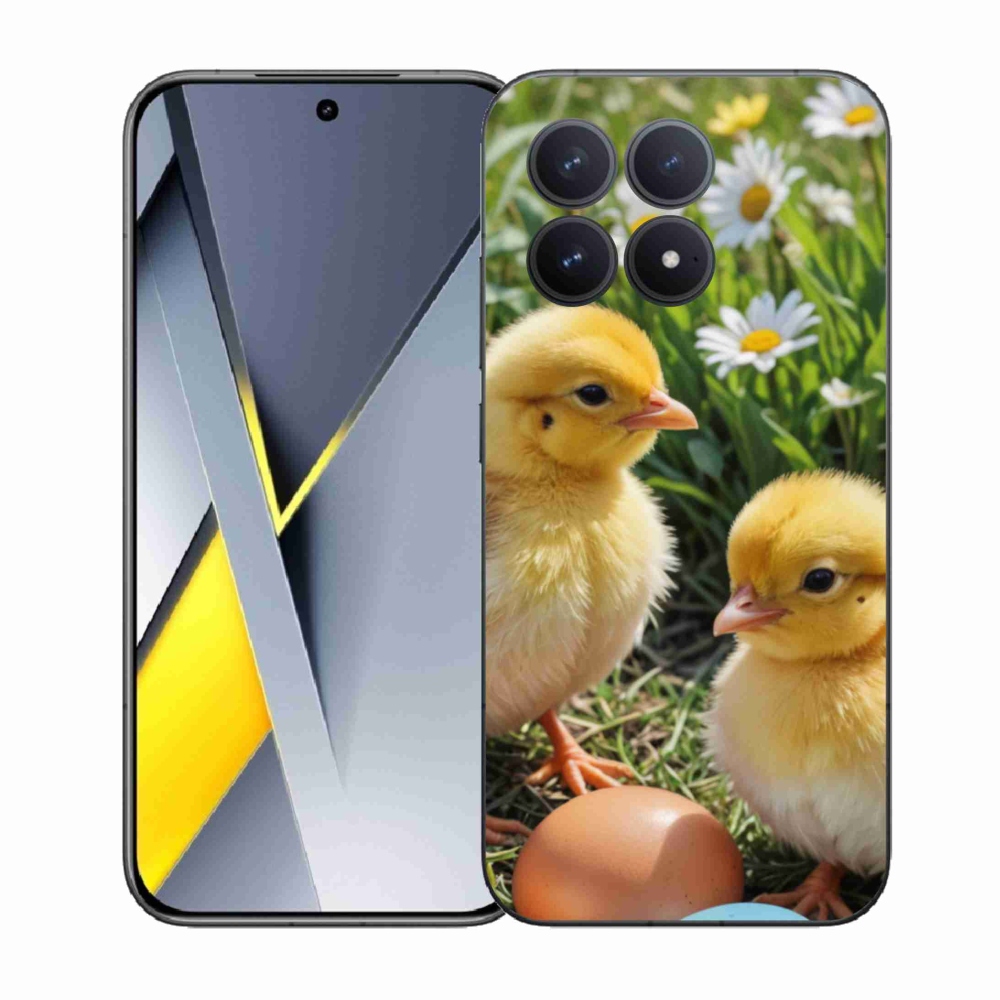 Gelový kryt mmCase na Xiaomi Poco F8 Pro - kuřátka