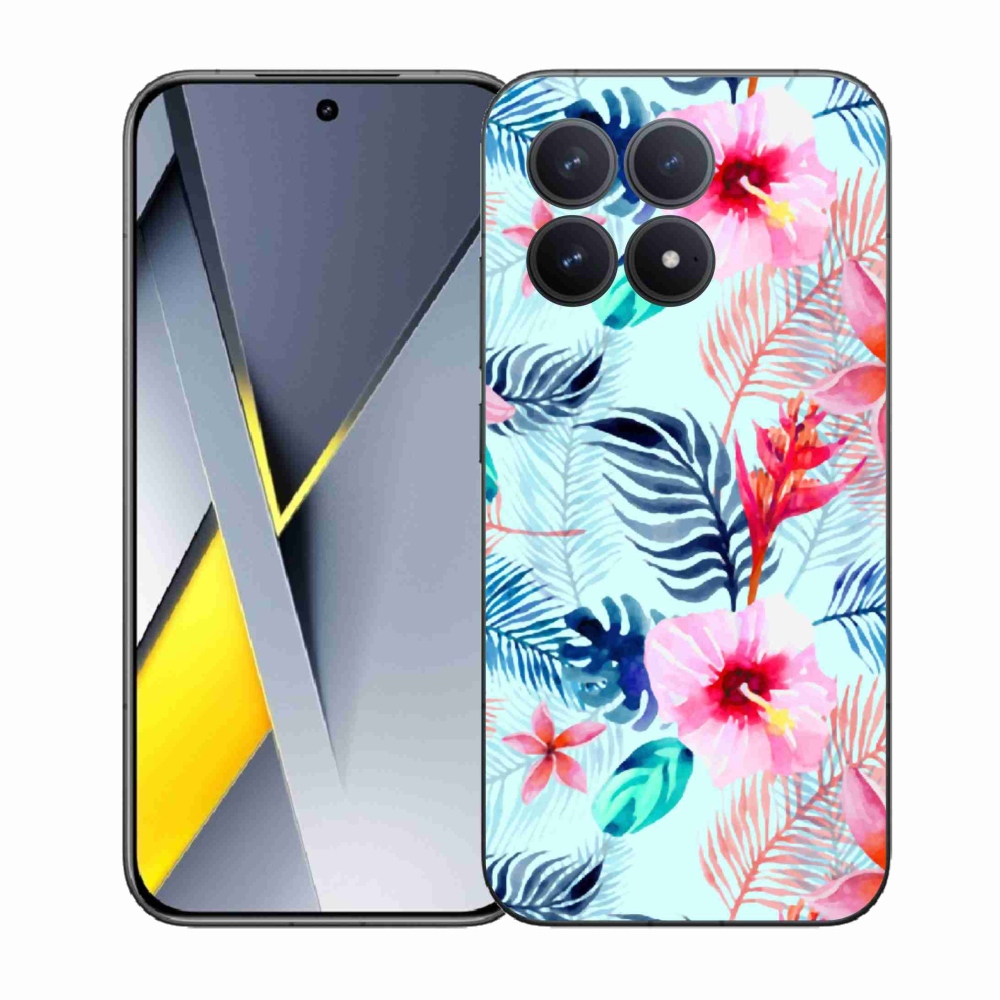 Gelový kryt mmCase na Xiaomi Poco F8 Pro - květiny
