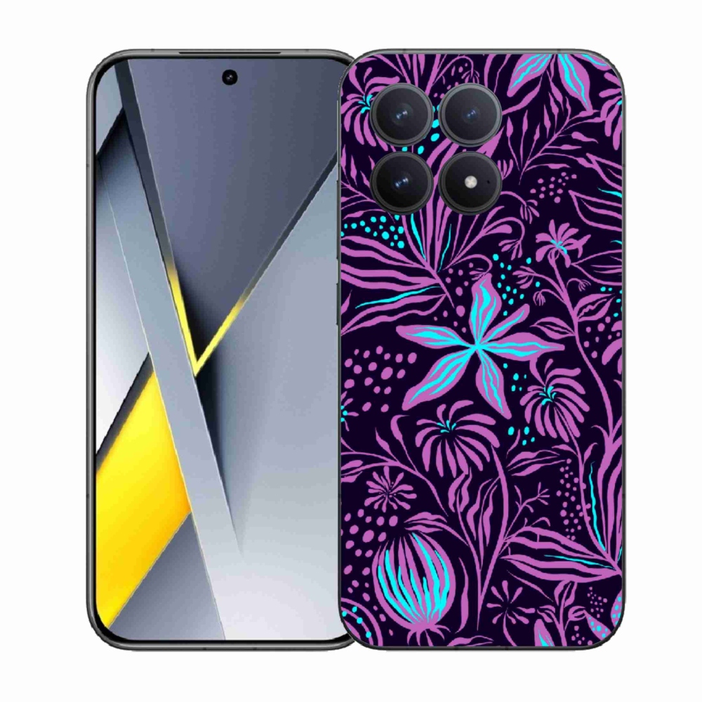 Gelový kryt mmCase na Xiaomi Poco F8 Pro - květiny 2