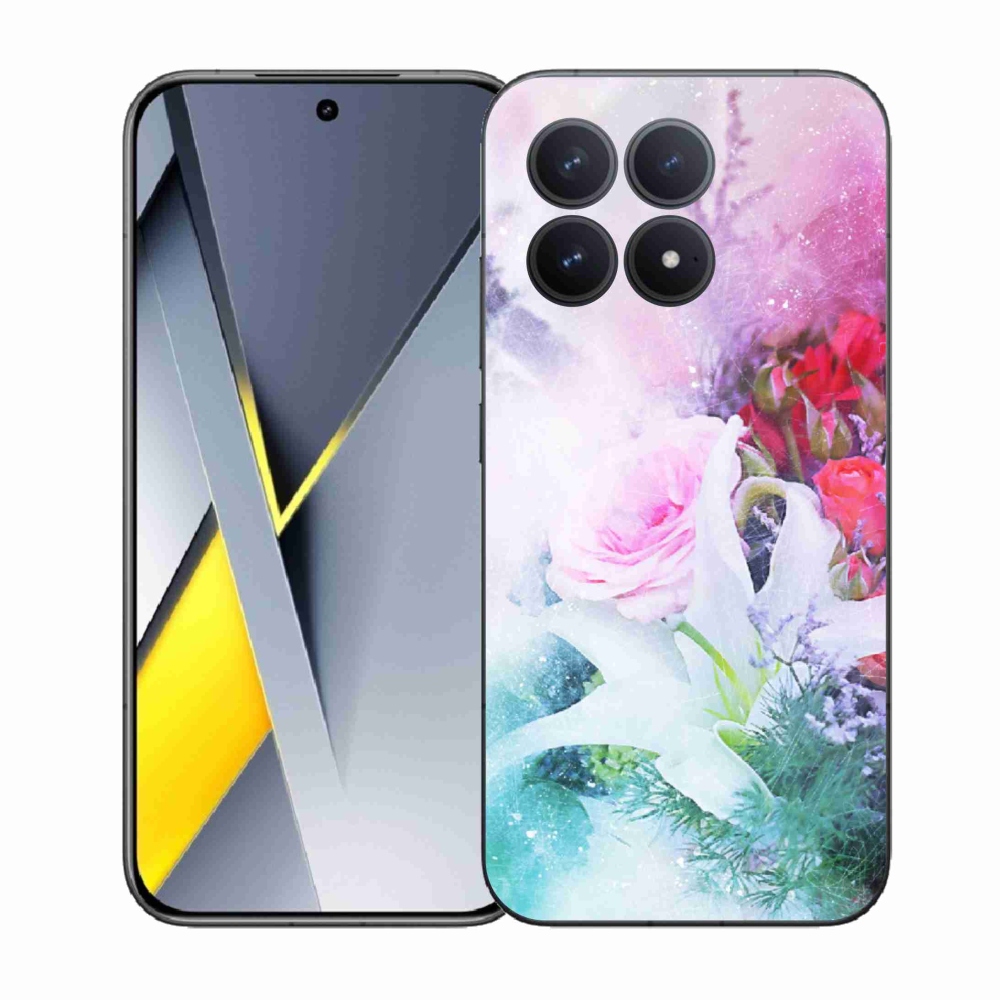 Gelový kryt mmCase na Xiaomi Poco F8 Pro - květiny 4