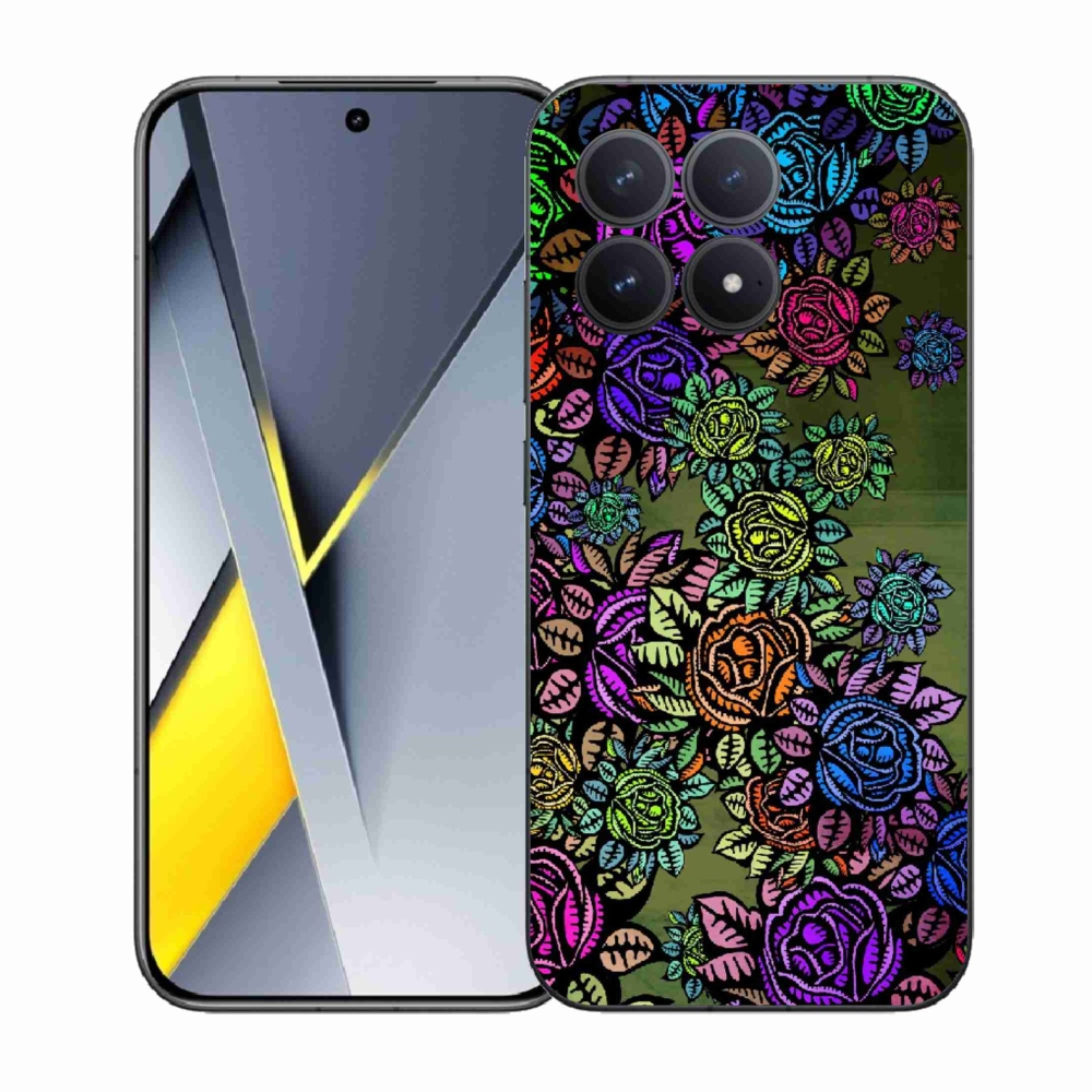 Gelový kryt mmCase na Xiaomi Poco F8 Pro - květiny 6