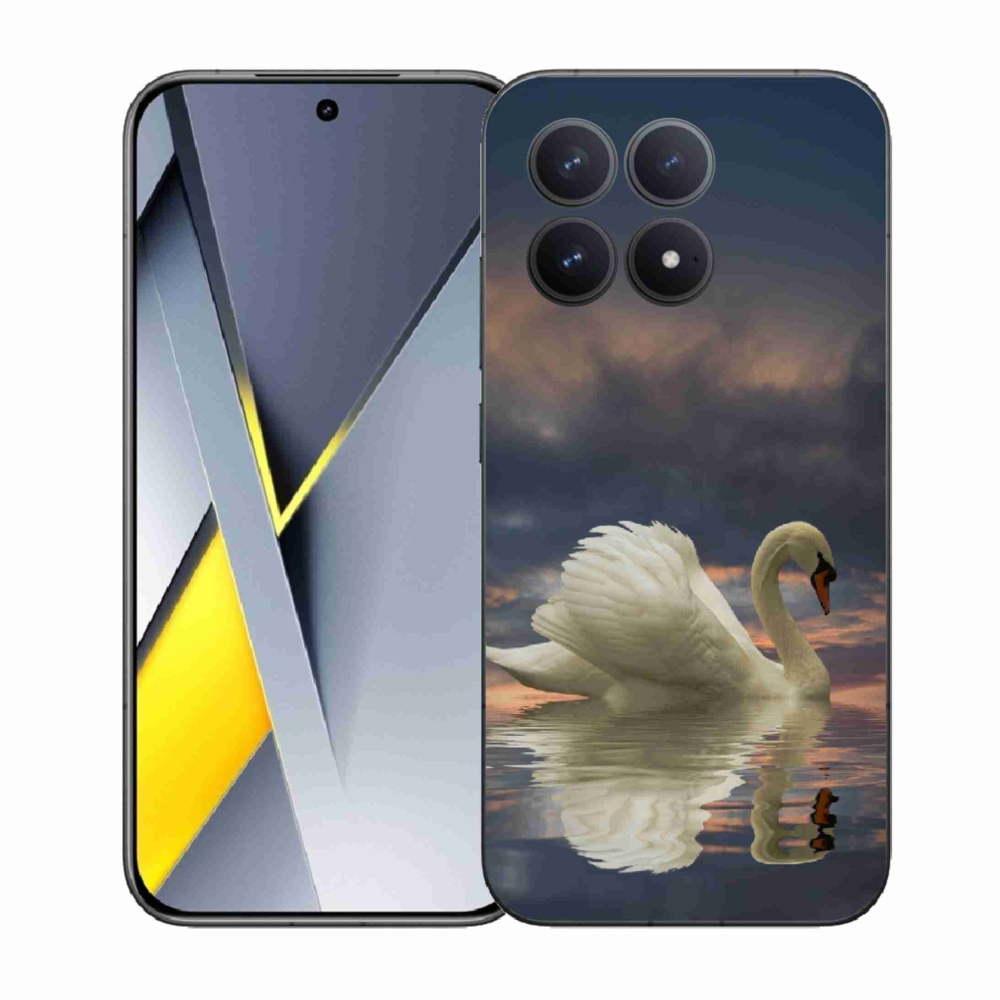Gelový kryt mmCase na Xiaomi Poco F8 Pro - labuť