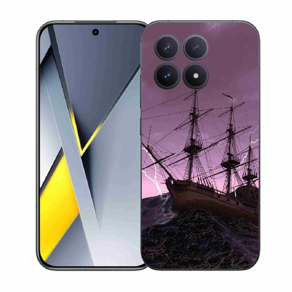 Gelový kryt mmCase na Xiaomi Poco F8 Pro - loď v bouři