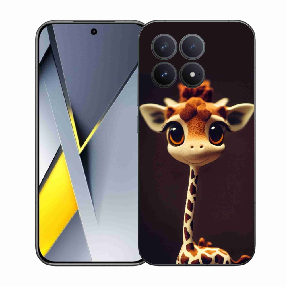 Gelový kryt mmCase na Xiaomi Poco F8 Pro - malá žirafa