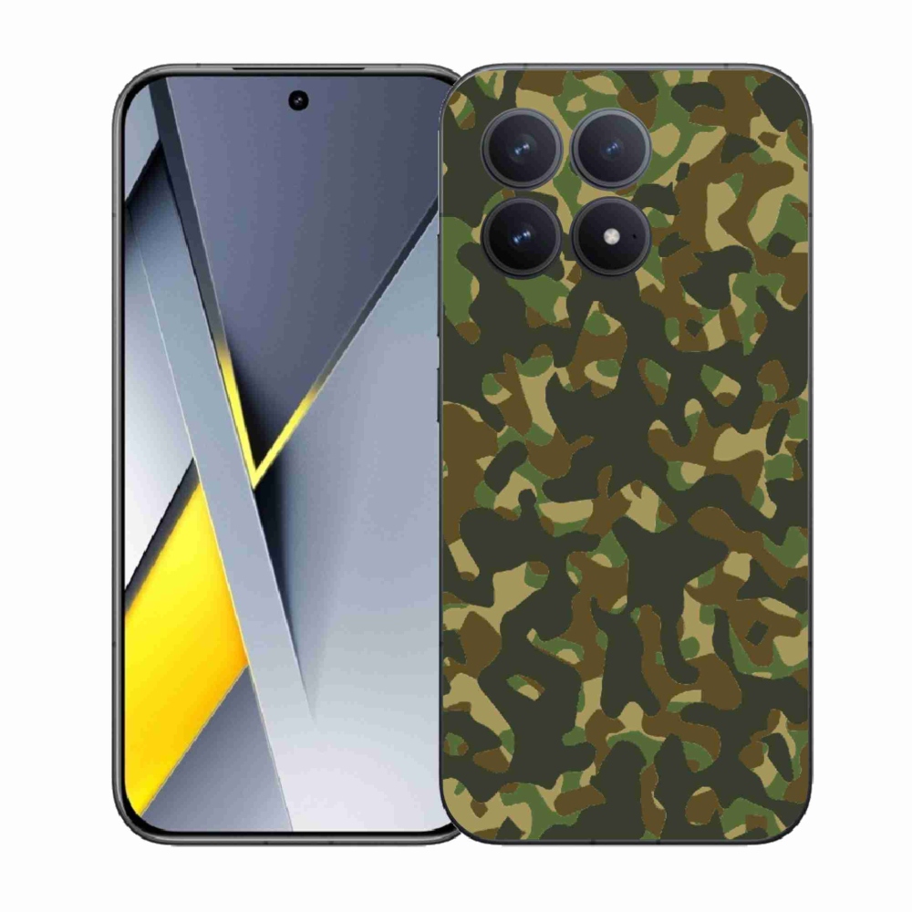 Gelový kryt mmCase na Xiaomi Poco F8 Pro - maskáčový vzor 1