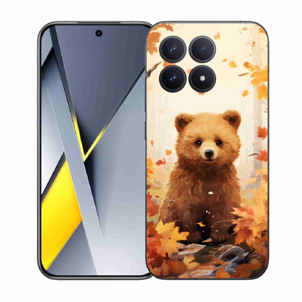 Gelový kryt mmCase na Xiaomi Poco F8 Pro - medvěd v lese
