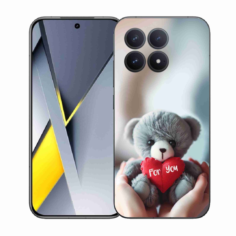 Gelový kryt mmCase na Xiaomi Poco F8 Pro - medvídek pro zamilované