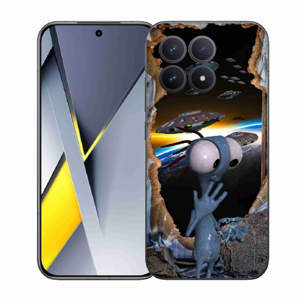 Gelový kryt mmCase na Xiaomi Poco F8 Pro - mimozemšťan