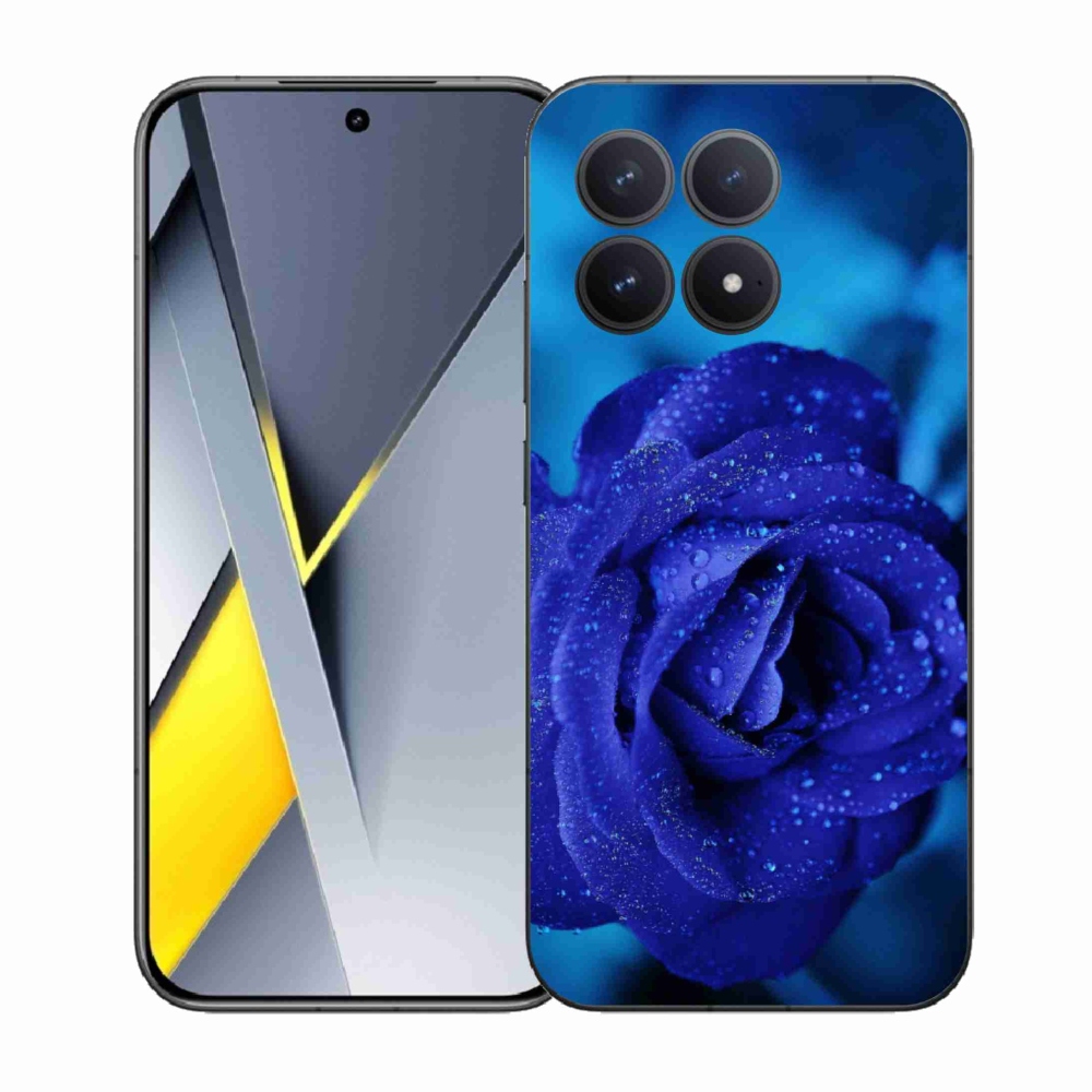 Gelový kryt mmCase na Xiaomi Poco F8 Pro - modrá růže