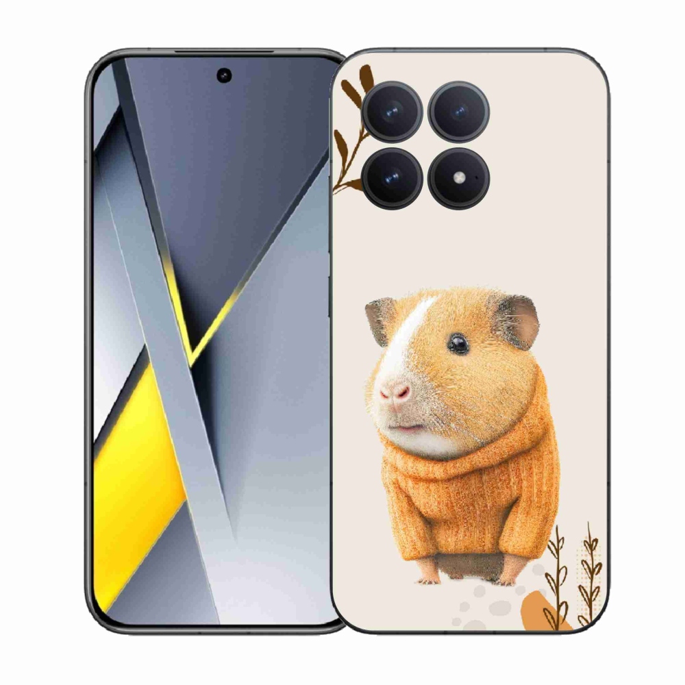 Gelový kryt mmCase na Xiaomi Poco F8 Pro - morče ve svetru