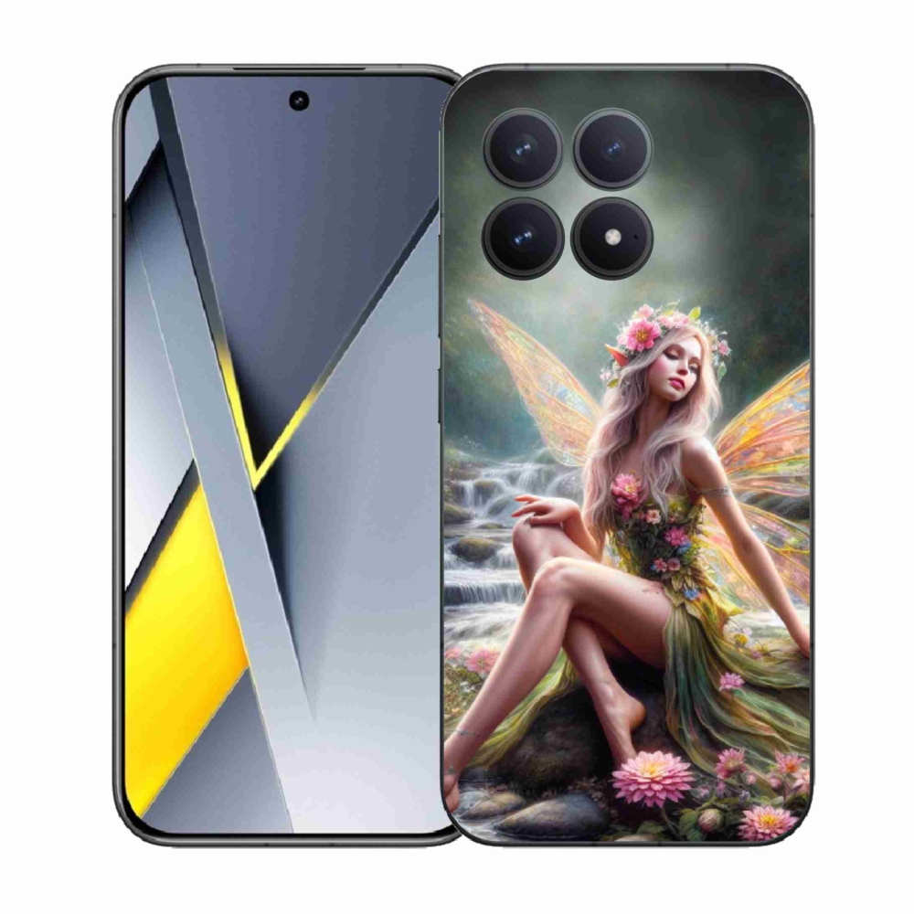 Gelový kryt mmCase na Xiaomi Poco F8 Pro - motýlí žena 1