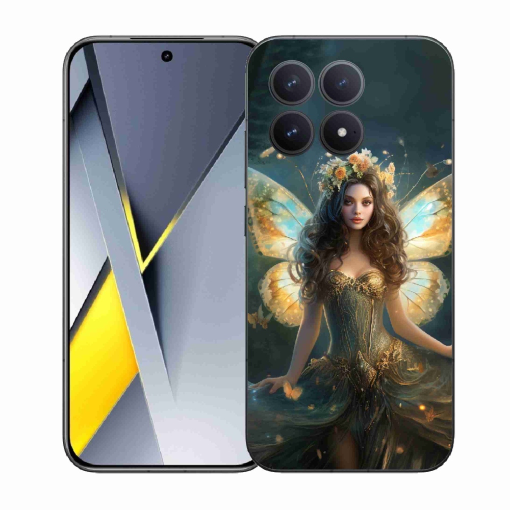 Gelový kryt mmCase na Xiaomi Poco F8 Pro - motýlí žena