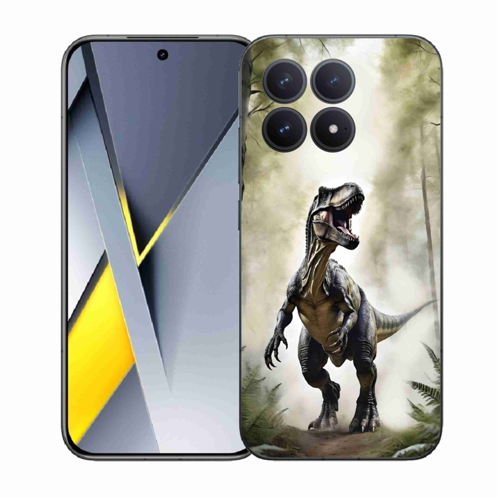 Gelový kryt mmCase na Xiaomi Poco F8 Pro - naštvaný T-Rex