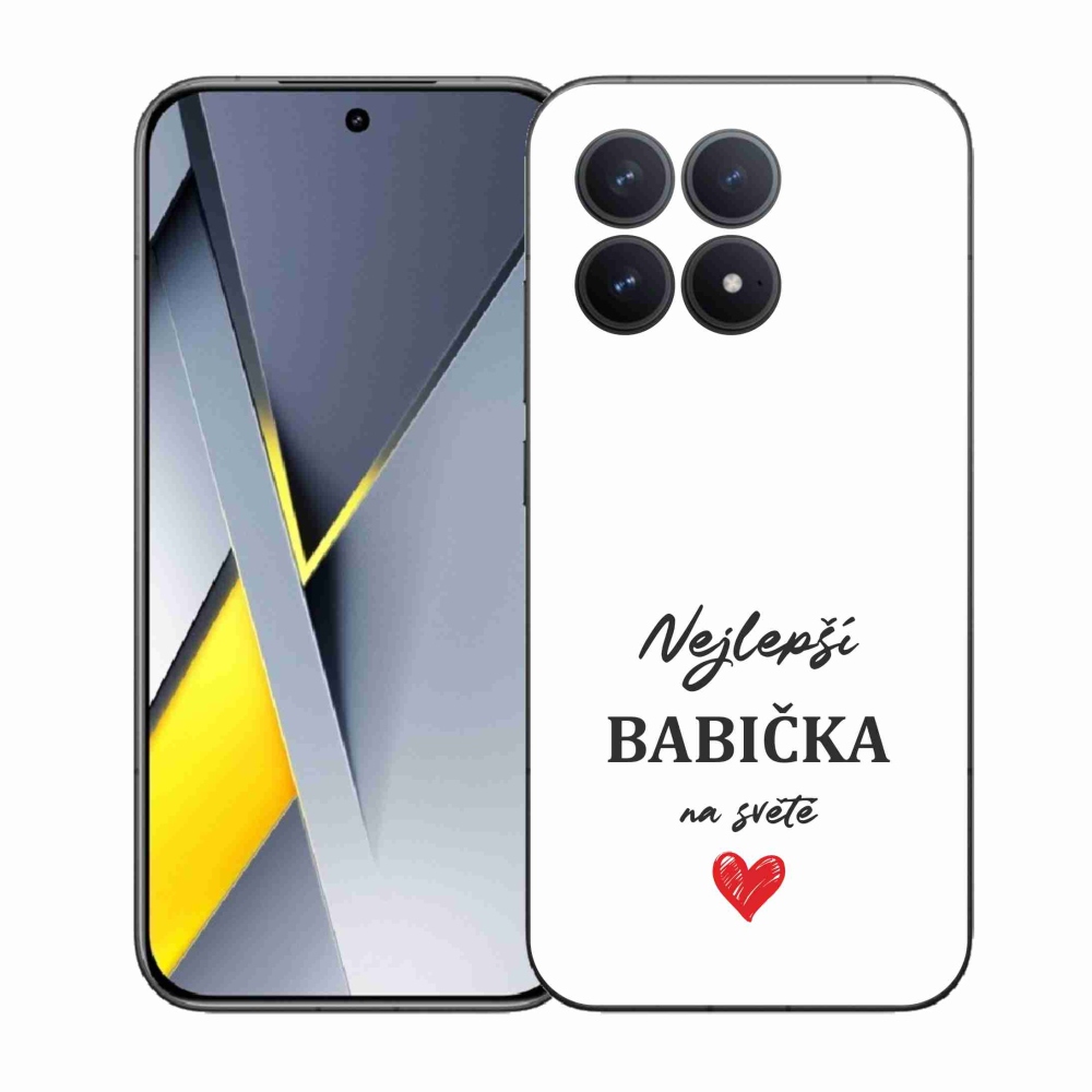 Gelový kryt mmCase na Xiaomi Poco F8 Pro - nejlepší babička 1 bílé pozadí
