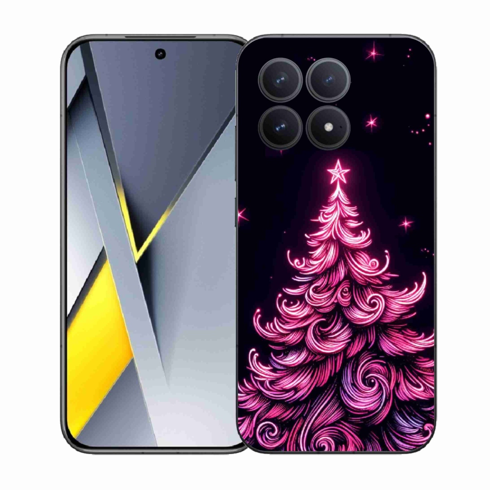 Gelový kryt mmCase na Xiaomi Poco F8 Pro - neonový vánoční stromek 2