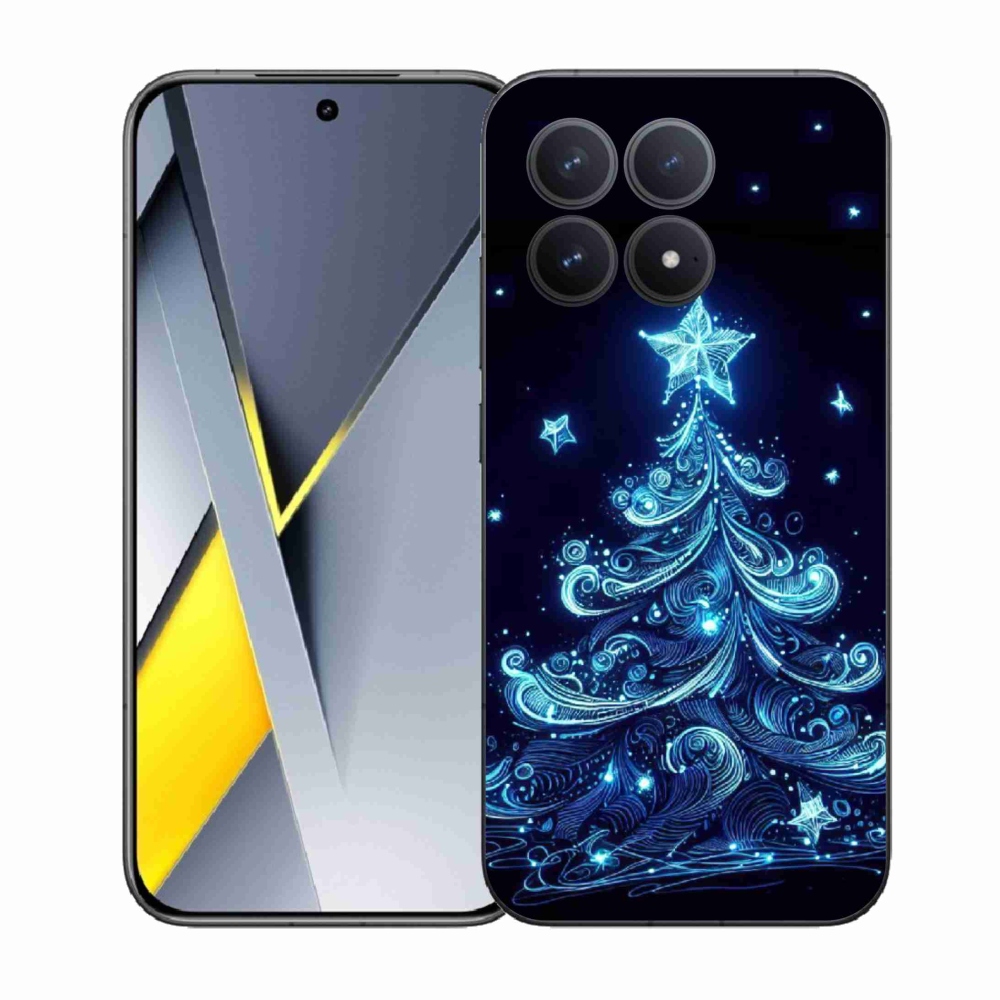 Gelový kryt mmCase na Xiaomi Poco F8 Pro - neonový vánoční stromek 4