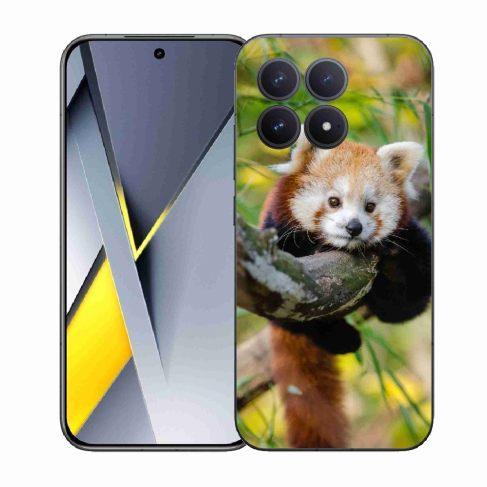 Gelový kryt mmCase na Xiaomi Poco F8 Pro - panda červená