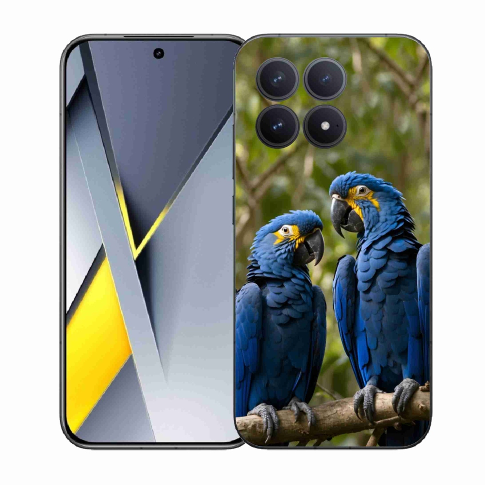 Gelový kryt mmCase na Xiaomi Poco F8 Pro - papouščí duo