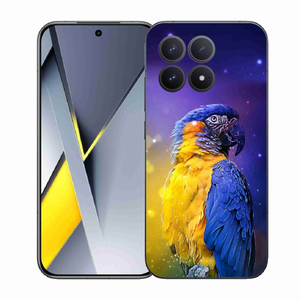Gelový kryt mmCase na Xiaomi Poco F8 Pro - papoušek ara 1