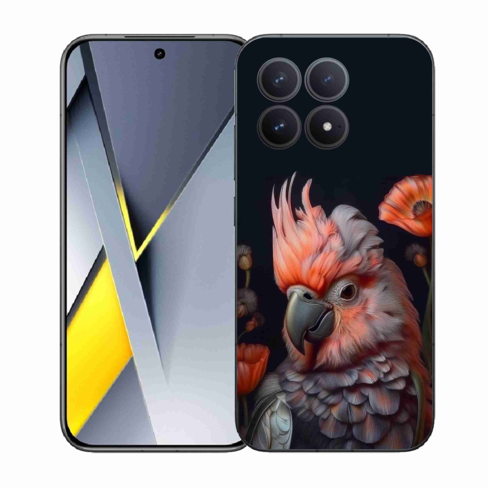Gelový kryt mmCase na Xiaomi Poco F8 Pro - papoušek kakadu v barvách