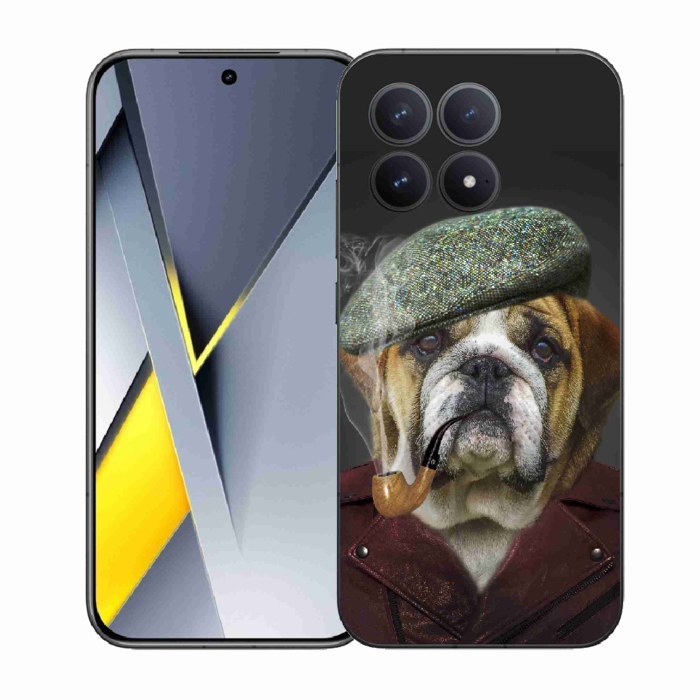 Gelový kryt mmCase na Xiaomi Poco F8 Pro - pes s fajfkou