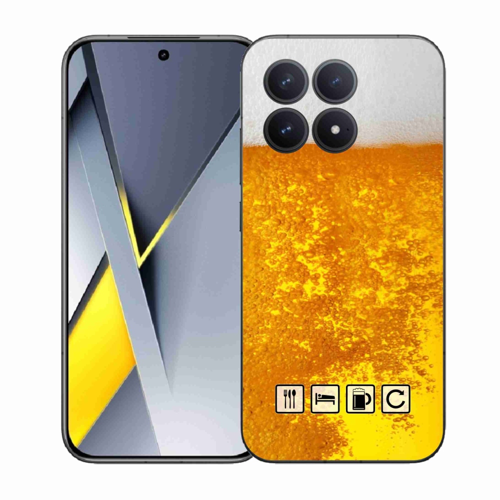 Gelový kryt mmCase na Xiaomi Poco F8 Pro - pivní motiv 3