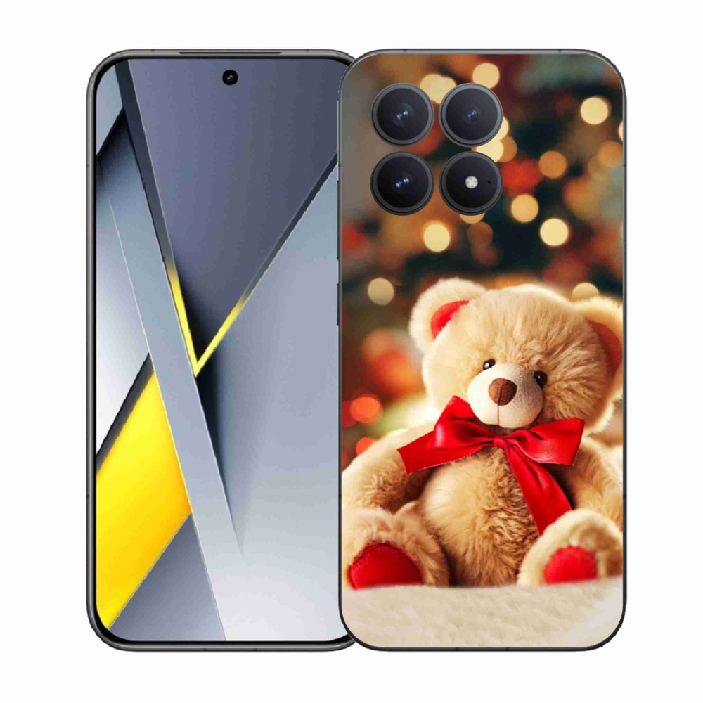 Gelový kryt mmCase na Xiaomi Poco F8 Pro - plyšový medvídek