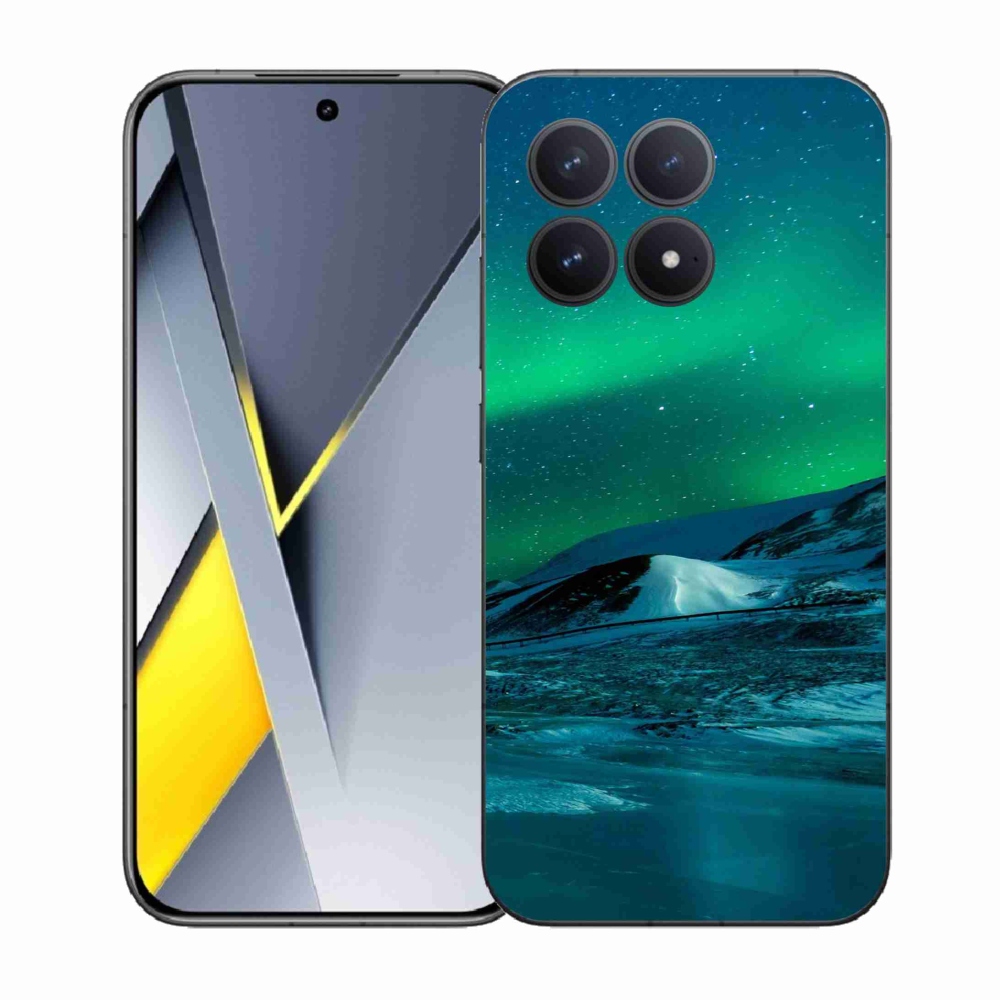 Gelový kryt mmCase na Xiaomi Poco F8 Pro - polární záře