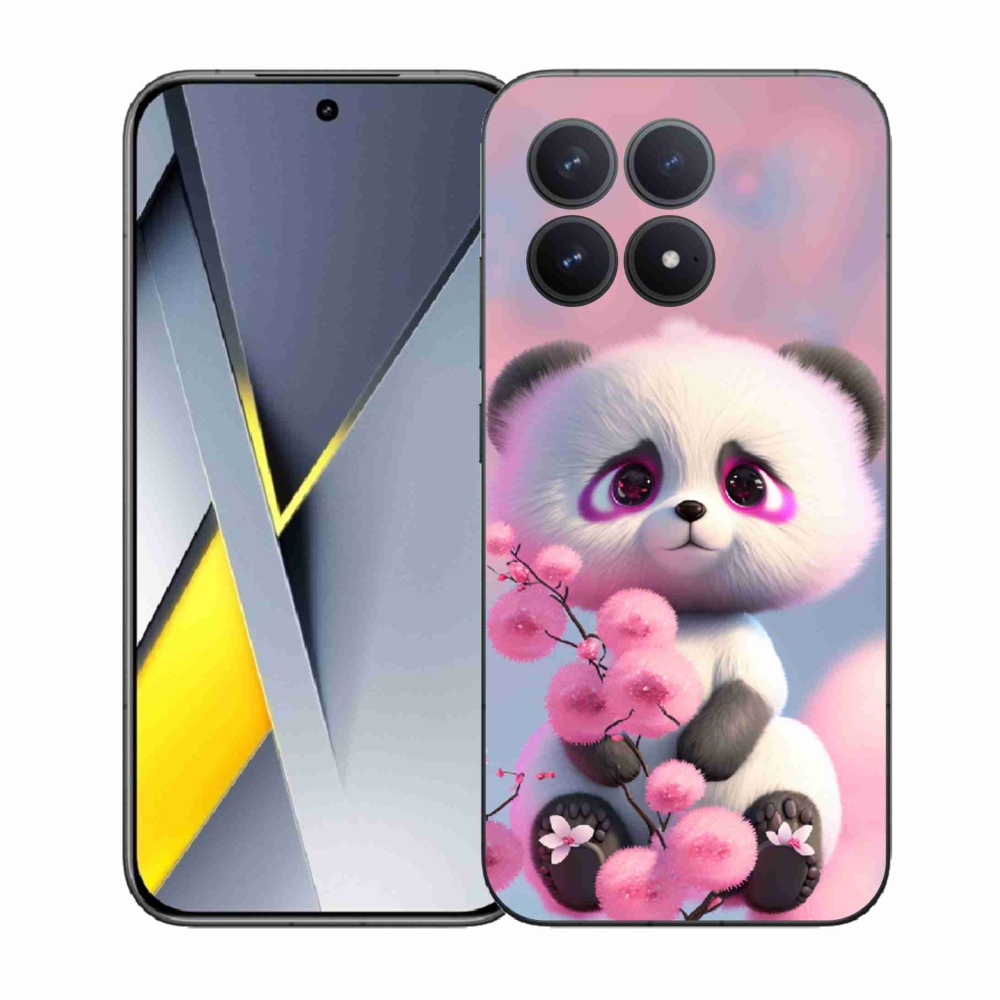 Gelový kryt mmCase na Xiaomi Poco F8 Pro - roztomilá panda 1