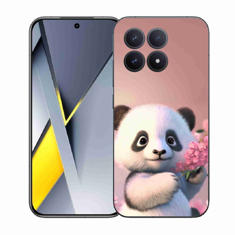 Gelový kryt mmCase na Xiaomi Poco F8 Pro - roztomilá panda