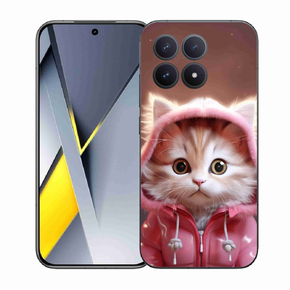 Gelový kryt mmCase na Xiaomi Poco F8 Pro - roztomilé kotě 3