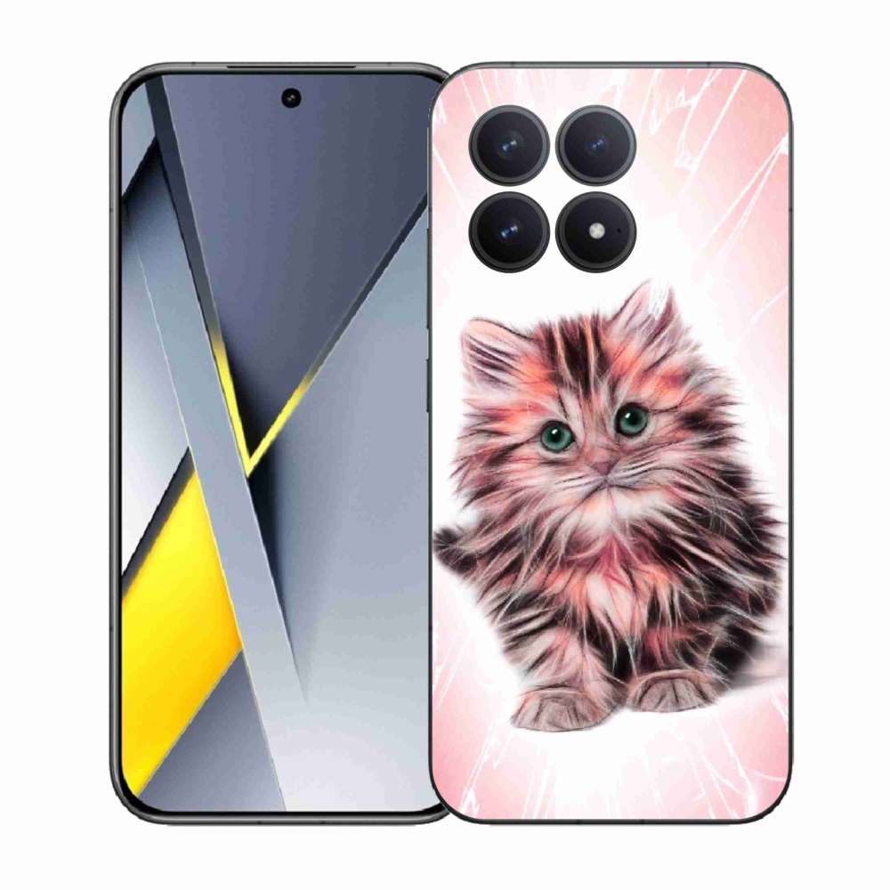 Gelový kryt mmCase na Xiaomi Poco F8 Pro - roztomilé kotě