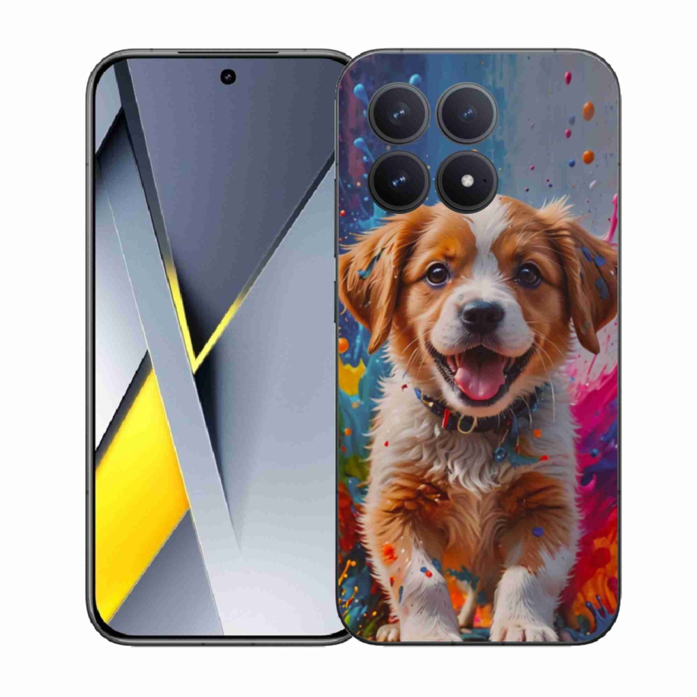Gelový kryt mmCase na Xiaomi Poco F8 Pro - roztomilé štěně 3