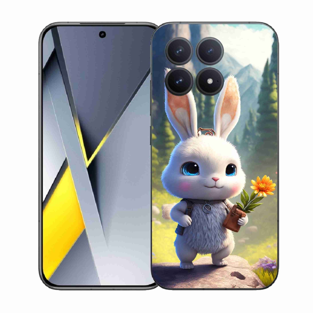 Gelový kryt mmCase na Xiaomi Poco F8 Pro - roztomilý králíček